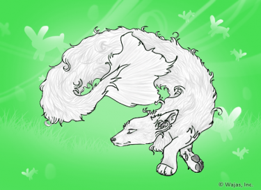 RainingEasterBunniesGreenWallpaperWater.png