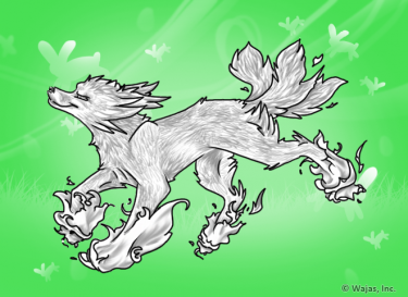 RainingEasterBunniesGreenWallpaperFire.png